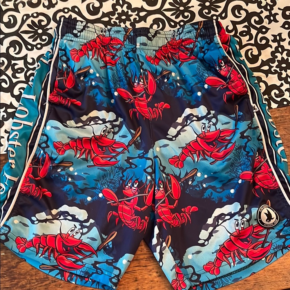 Lobster Print Flow Society Shorts